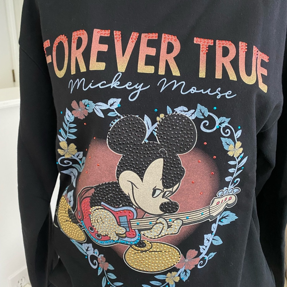 Black Mickey Mouse Graphic Sweatshirt - Picture 4 of 8